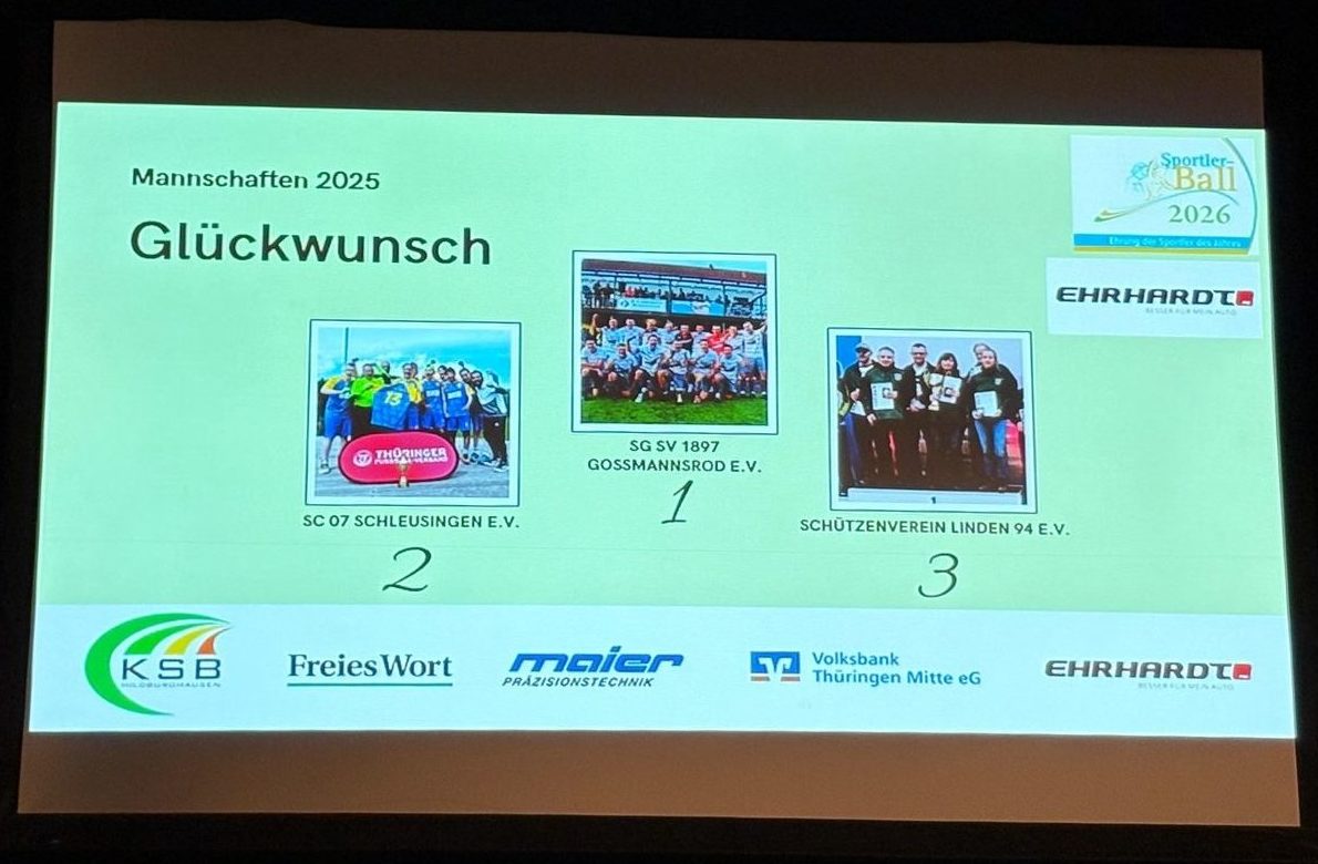 Sportlerehrung des Kreissportbund Hildburghausen e.V.